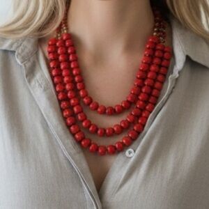 Premier Designs Multi-Strand Beaded Statement Necklace  (BR777/6)